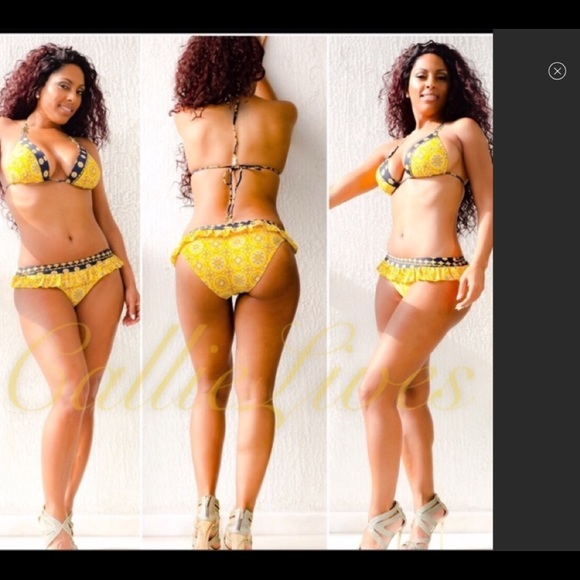 Monogram Ruffle Bikini - Picture 6 of 12